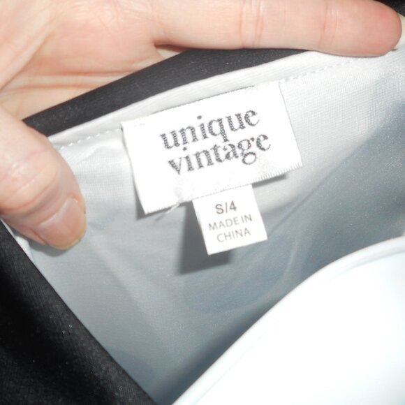 NWOT black and white polka dot Peter Pan collar top, size Small - Picture 5 of 5